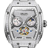 OLEVS 6016 Womens Automatic Mechanical Watches Diamond Elegant Luxury Waterproof Wrist Watch for Ladies