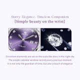 OLEVS Watches for Woman 5575 Purple