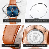 OLEVS Watches for Woman 5869 Rose Blue -PY