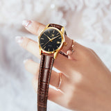 OLEVS Watches for Woman 6898 Golden Black