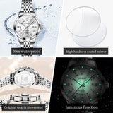 OLEVS Watches for Woman 3620 White
