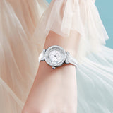 Silver Strap-White Dial Silver Trim