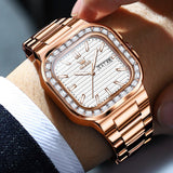 Rose Strap-White Dial Rose gold Trim