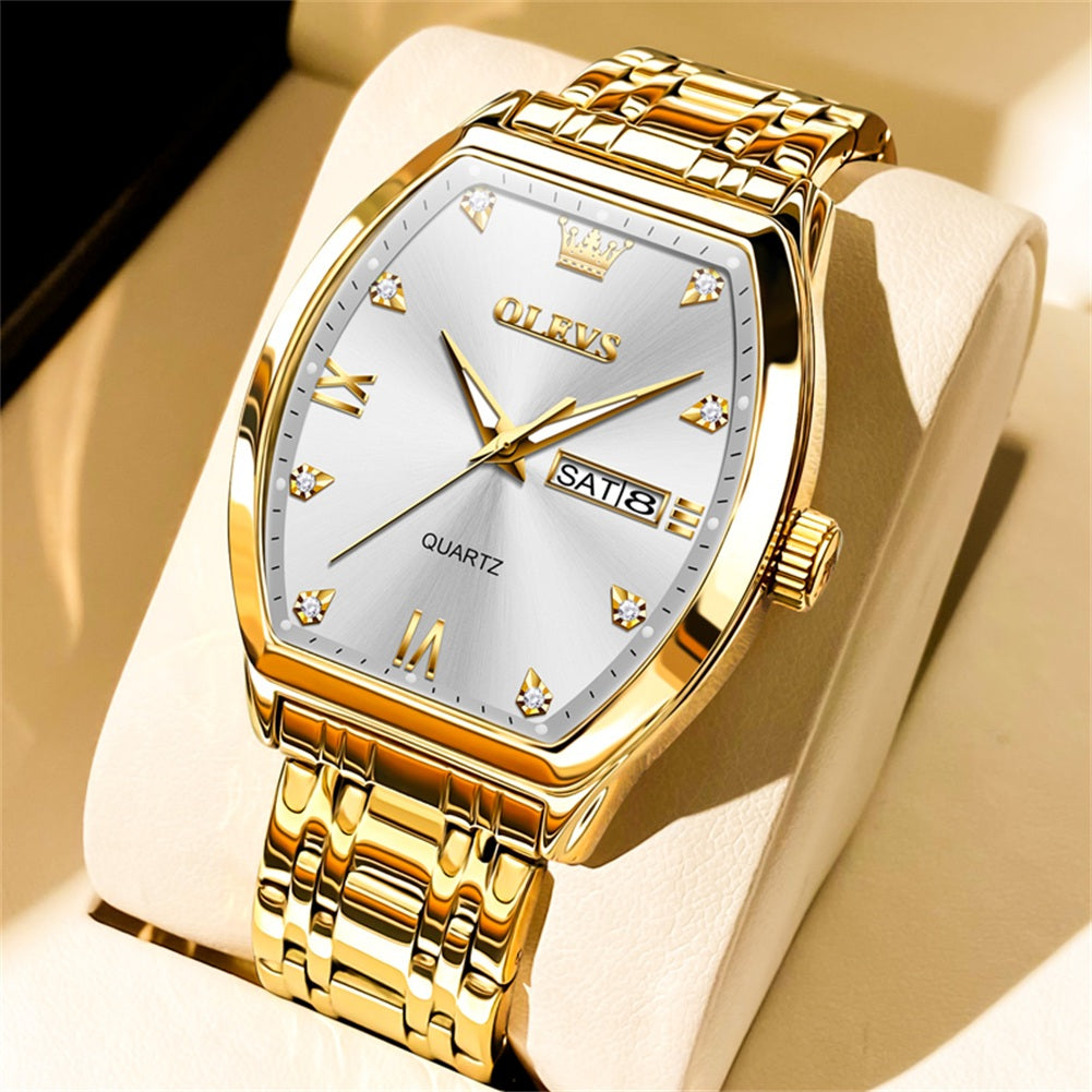 OLEVS Watches for Man 5528 Golden White