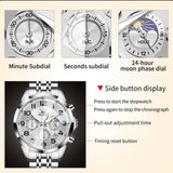 OLEVS Watches for Man 3676 White