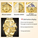 OLEVS Watches for Man 3676 Golden