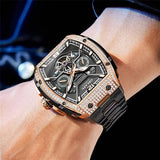 OLEVS Automatic Mens Watch, Self Winding, Stainless Steel, Watch for Men 6016