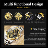 OLEVS Watches for Man 9947 Golden Black
