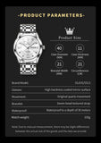 OLEVS Watches for Man 5513 White