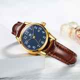 OLEVS Watches for Woman 5566 Golden Blue