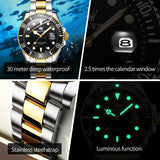 OLEVS Watches for Man 5885 Golden Black