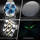 OLEVS Watches for Man 9998 Golden Blue