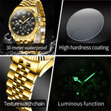 OLEVS Watches for Man 2932 Golden Black