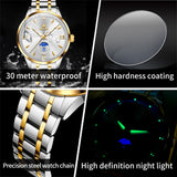 OLEVS Watches for Man 3646 Golden White
