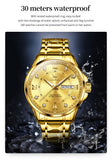 OLEVS Watches for Man 2906 Golden