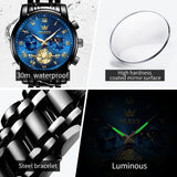 OLEVS Watches for Man 2859 Black Blue