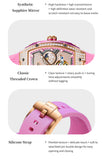 OLEVS 6016 Womens Automatic Watch Self Winding Original Diamond Luxury Date Ladies Dress Classic Luminous Waterproof Wrist Watches