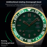 OLEVS Watches for Man 3610 Golden Green