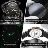 OLEVS Watches for Man 5563 All Black