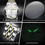 OLEVS Watches for Man 9998 Golden White