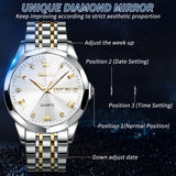 OLEVS  Watches for Man 9931 Golden White