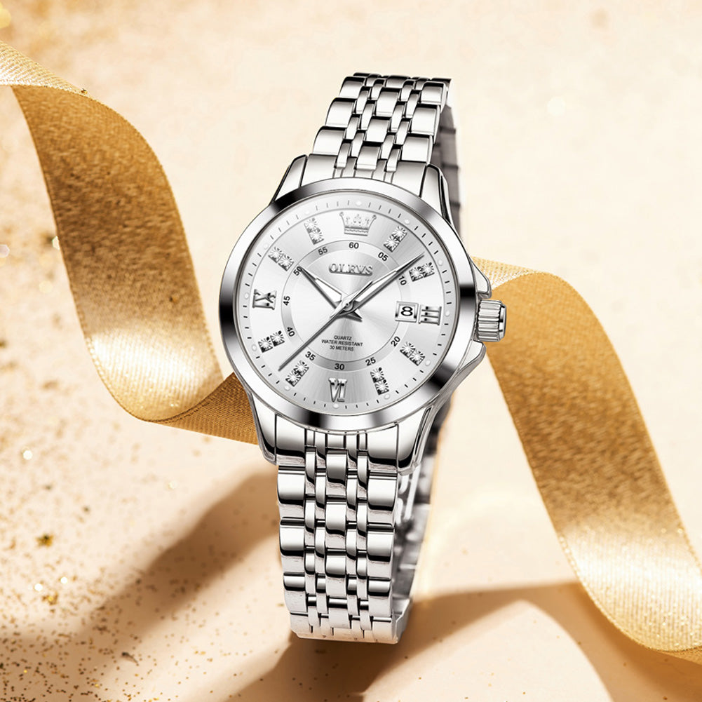OLEVS Watches for Woman 3620 White