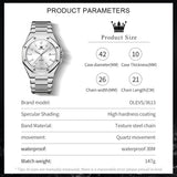 OLEVS Watches for Man 3613 White