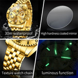 OLEVS Watches for Man 9809 Golden