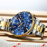 OLEVS Watches for Man 2870 Golden Blue