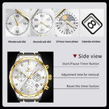 OLEVS Watches for Man 2730 Golden White
