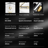 OLEVS Watches for Man 9998 Golden White