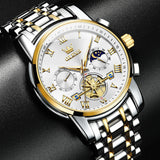 OLEVS Watches for Man 2859 Golden White