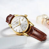 OLEVS Watches for Woman 6898 Golden White