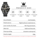 OLEVS Watches for Man 3673 All Black