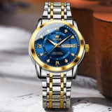 OLEVS Watches for Man 5513 Golden Blue