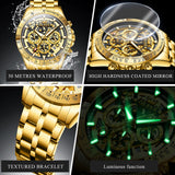 OLEVS Watches for Man 9913 Golden Black