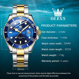 OLEVS Watches for Man 5885 Golden Blue