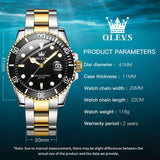 OLEVS Watches for Man 5885 Golden Black