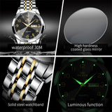 OLEVS Watches for Man 9970 Golden Black