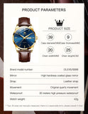 OLEVS Watches for Man 6898 Golden Blue