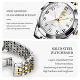 OLEVS Watches for Woman 9970 Golden White