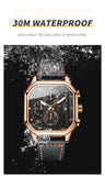 OLEVS Watches for Man 9950 Rose Black