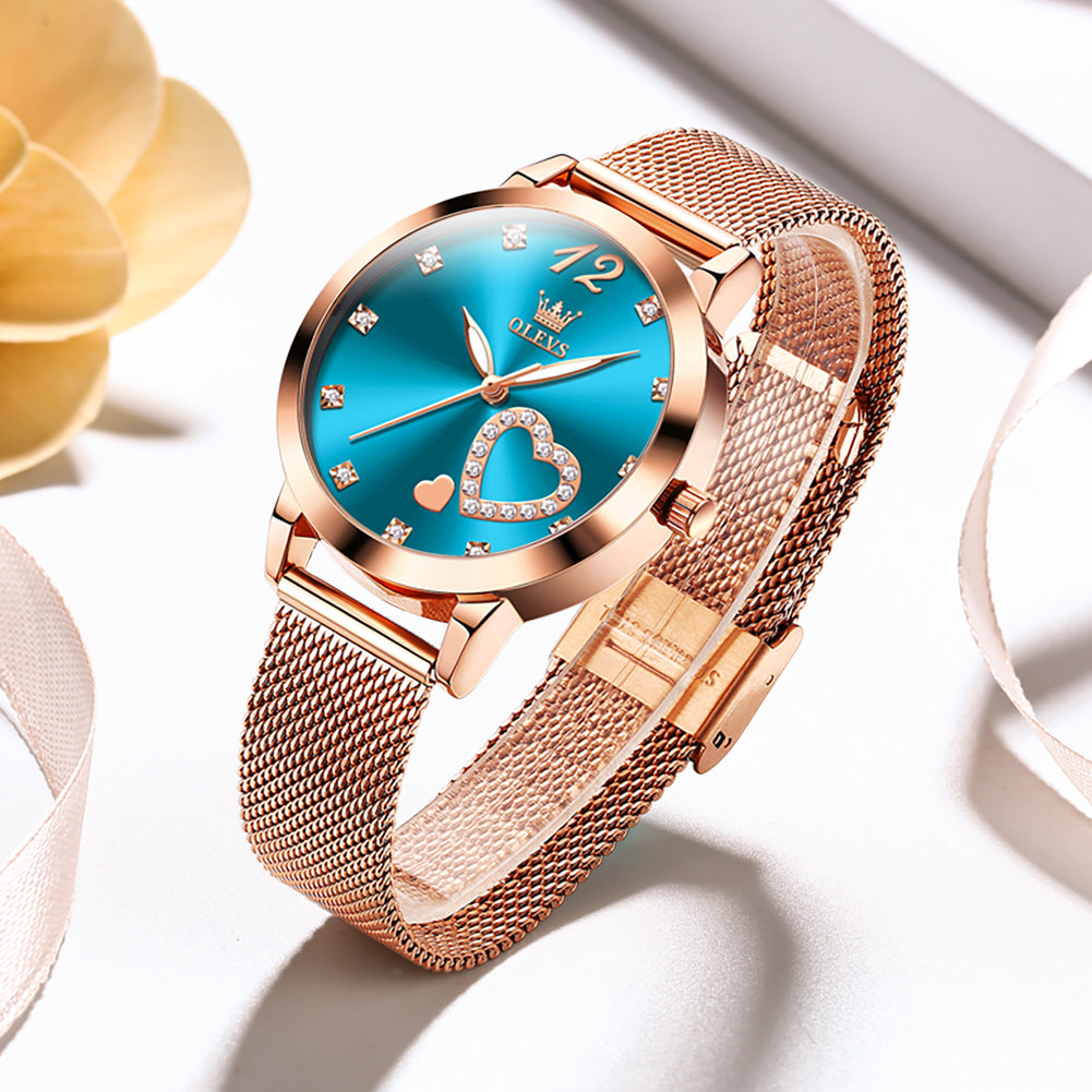 OLEVS Watches for Woman 5189 Rose Blue DW
