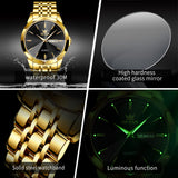 OLEVS Watches for Man 3615 Golden Black-QJ