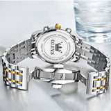 OLEVS Watches for Man 2858 Golden White