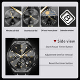 OLEVS Watches for Man 2730 All Black