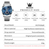 OLEVS Watches for Man 2956 Blue