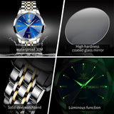 OLEVS Watches for Man 3615 Golden Blue