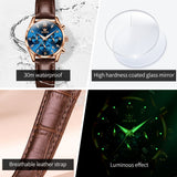 OLEVS Watches for Woman 5532 Rose Blue