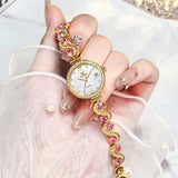 OLEVS Watches for Woman 5633 Golden White